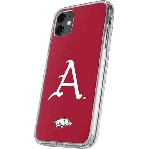 University of Arkansas-Fayetteville A Red iPhone 11 Clear Case