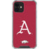 University of Arkansas-Fayetteville A Red iPhone 12 Clear Case