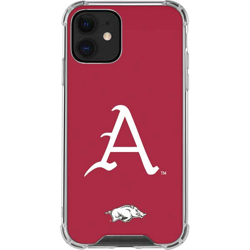 University of Arkansas-Fayetteville A Red iPhone 12 Mini Clear Case
