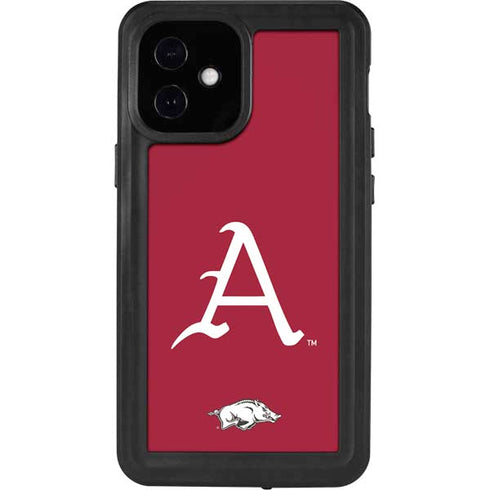 University of Arkansas-Fayetteville A Red iPhone 12 Mini Waterproof Case