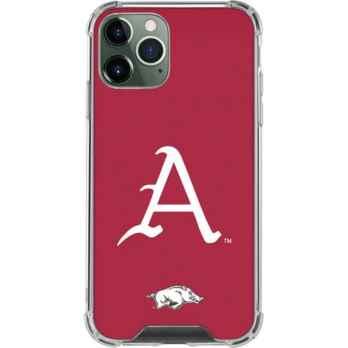 University of Arkansas-Fayetteville A Red iPhone 12 Pro Clear Case