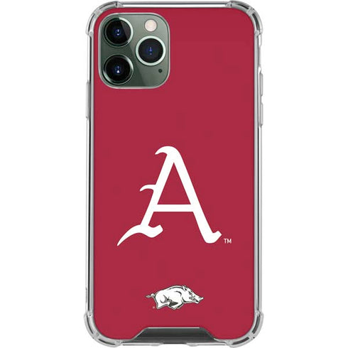 University of Arkansas-Fayetteville A Red iPhone 12 Pro Max Clear Case