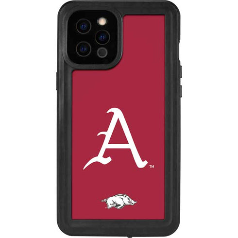 University of Arkansas-Fayetteville A Red iPhone 12 Pro Max Waterproof Case