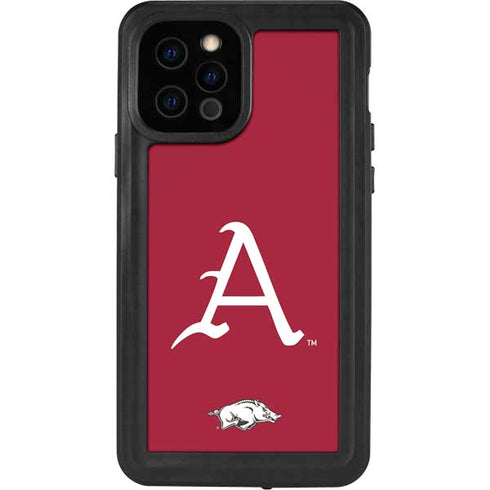 University of Arkansas-Fayetteville A Red iPhone 12 Pro Waterproof Case
