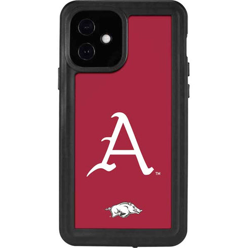 University of Arkansas-Fayetteville A Red iPhone 12 Waterproof Case