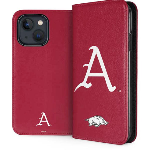 University of Arkansas-Fayetteville A Red iPhone 13 Folio Case