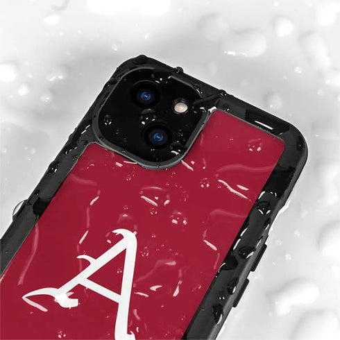 University of Arkansas-Fayetteville A Red iPhone 13 Mini Waterproof Case