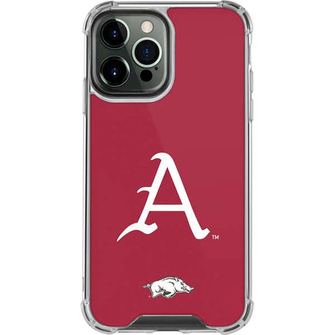 University of Arkansas-Fayetteville A Red iPhone 14 Pro Max Clear Case