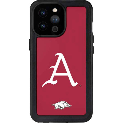 University of Arkansas-Fayetteville A Red iPhone 14 Pro Max Waterproof Case