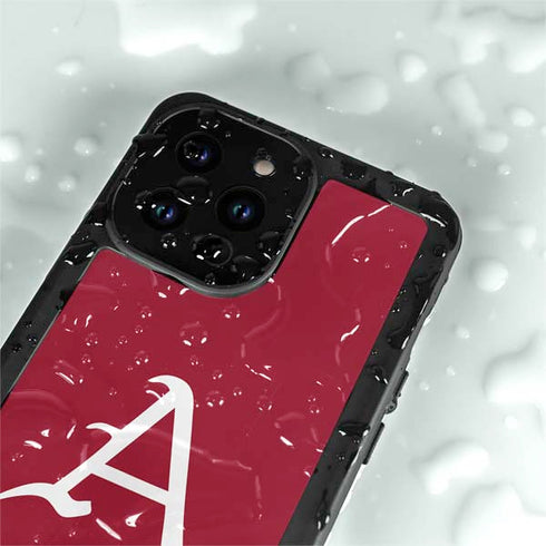 University of Arkansas-Fayetteville A Red iPhone 14 Pro Max Waterproof Case