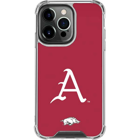University of Arkansas-Fayetteville A Red iPhone 15 Pro Clear Case