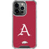 University of Arkansas-Fayetteville A Red iPhone 15 Pro Clear Case