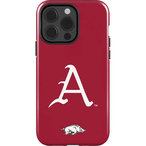 University of Arkansas-Fayetteville A Red iPhone 15 Pro Impact Case
