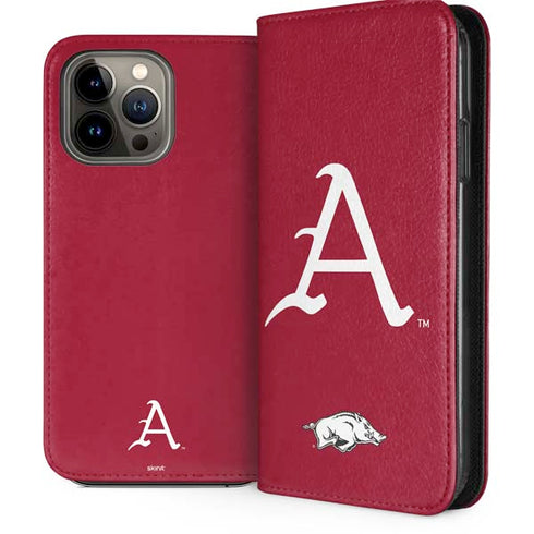 University of Arkansas-Fayetteville A Red iPhone 15 Pro Max Folio Case