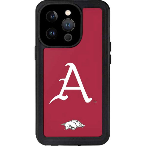 University of Arkansas-Fayetteville A Red iPhone 15 Pro Waterproof Case
