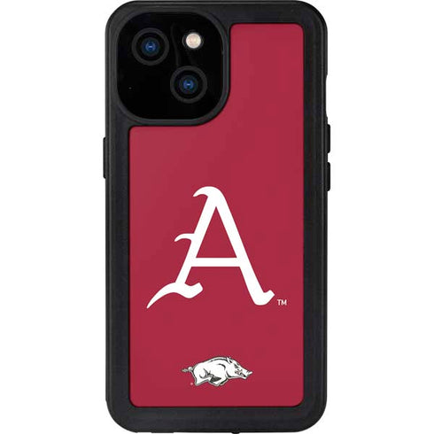 University of Arkansas-Fayetteville A Red iPhone 15 Waterproof Case