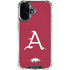 University of Arkansas-Fayetteville A Red iPhone 16 Clear Case