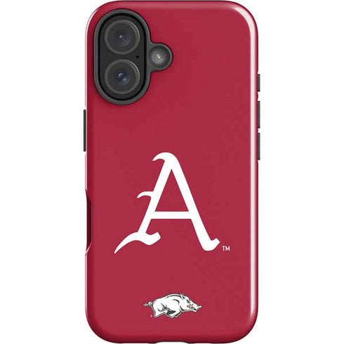 University of Arkansas-Fayetteville A Red iPhone 16 Plus Impact Case