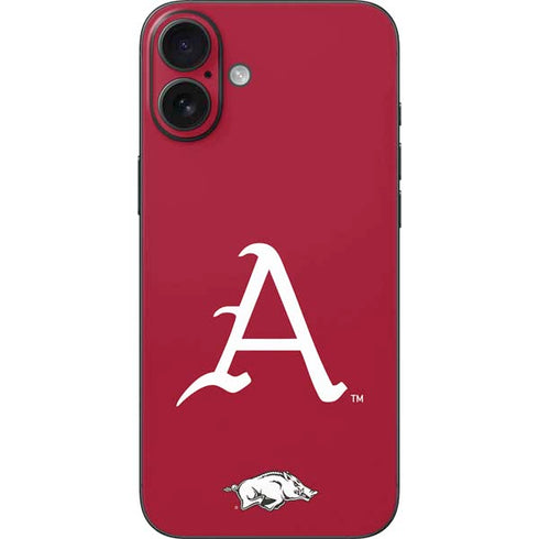 University of Arkansas-Fayetteville A Red iPhone 16 Plus Skin