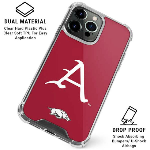 University of Arkansas-Fayetteville A Red iPhone 16 Pro Clear Case
