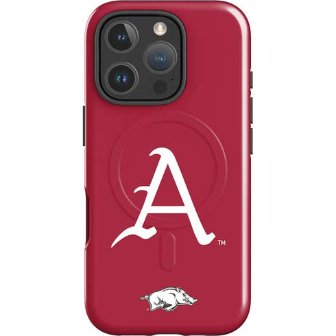 University of Arkansas-Fayetteville A Red iPhone 16 Pro Max Magsafe Impact Case