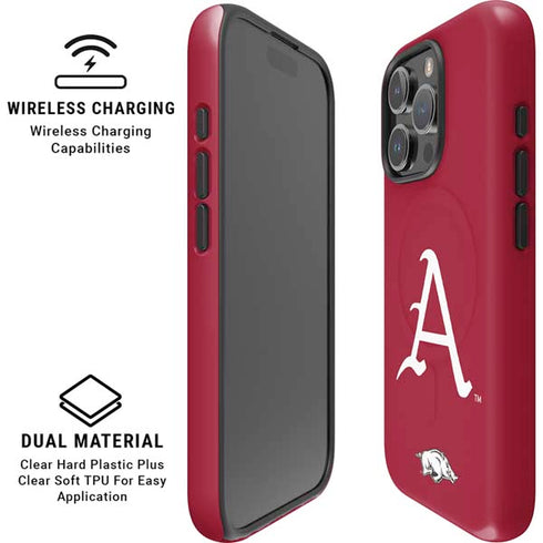 University of Arkansas-Fayetteville A Red iPhone 16 Pro Max Magsafe Impact Case