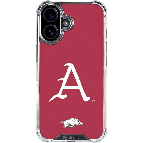 University of Arkansas-Fayetteville A Red iPhone 17 Clear Case