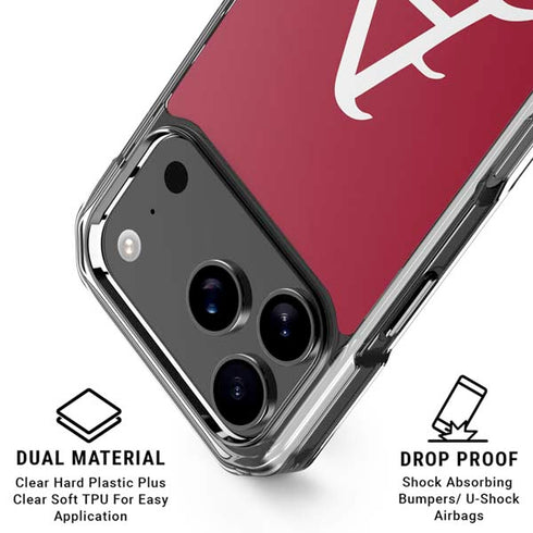 University of Arkansas-Fayetteville A Red iPhone 18 Pro Clear Case