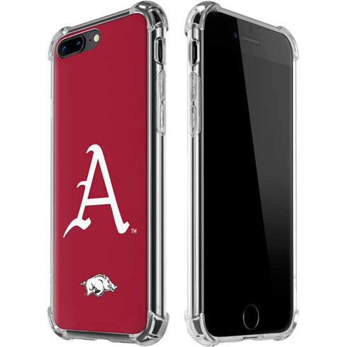 University of Arkansas-Fayetteville A Red iPhone 7/8 Plus Clear Case