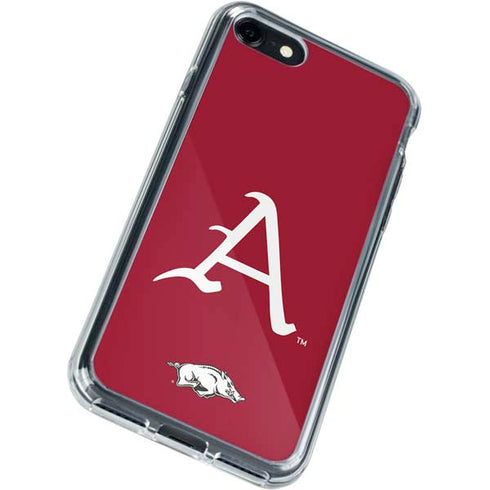 University of Arkansas-Fayetteville A Red iPhone SE (2nd & 3rd Gen) Clear Case