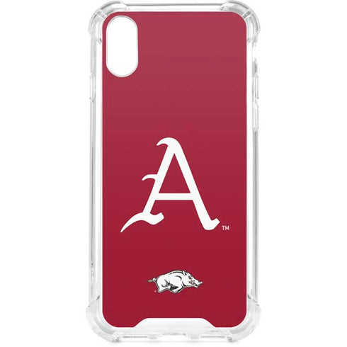 University of Arkansas-Fayetteville A Red iPhone XS Clear Case