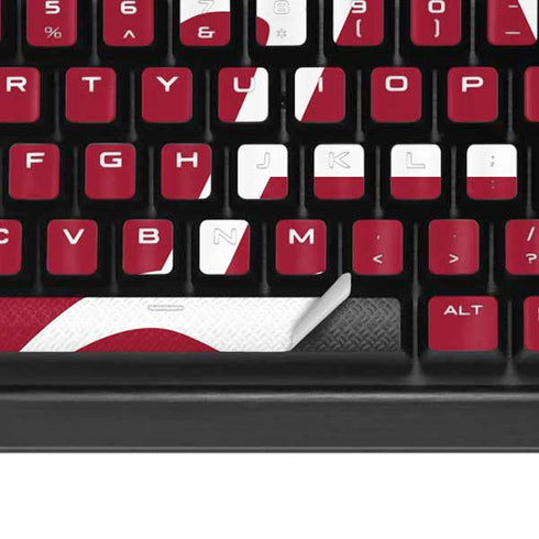 University of Arkansas-Fayetteville A Red K95 RGB PLATINUM Mechanical Gaming Keyboard Skin