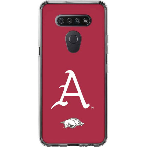 University of Arkansas-Fayetteville A Red LG K51/Q51 Clear Case