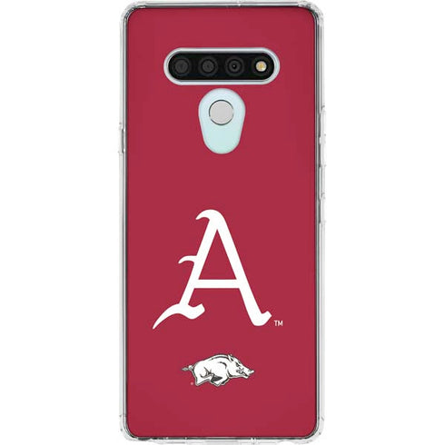 University of Arkansas-Fayetteville A Red LG Stylo 6 Clear Case