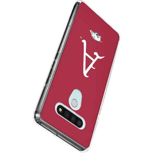 University of Arkansas-Fayetteville A Red LG Stylo 6 Clear Case