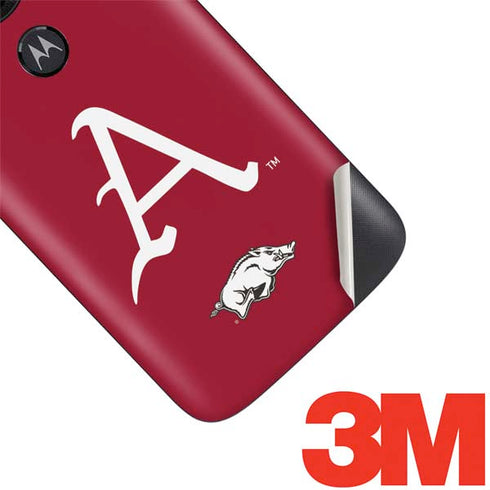 University of Arkansas-Fayetteville A Red Moto E5 Play Skin