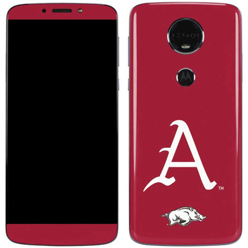University of Arkansas-Fayetteville A Red Moto E5 Plus Skin