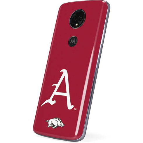 University of Arkansas-Fayetteville A Red Moto E5 Plus Skin