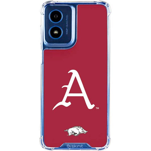 University of Arkansas-Fayetteville A Red Moto G 5G (2024) Clear Case