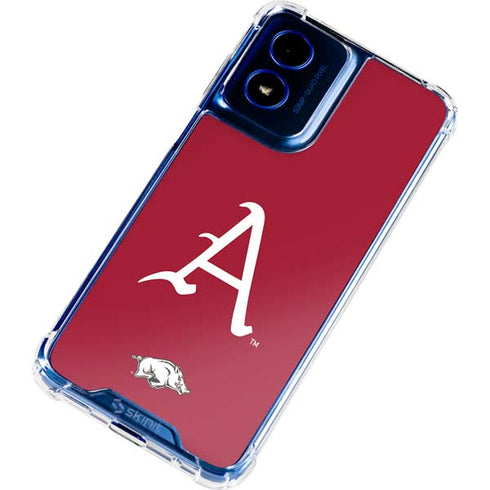 University of Arkansas-Fayetteville A Red Moto G 5G (2024) Clear Case