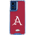 University of Arkansas-Fayetteville A Red Moto G Play 4G (2024) Clear Case