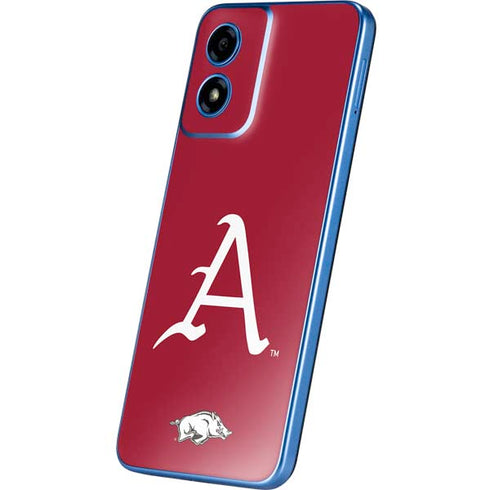 University of Arkansas-Fayetteville A Red Moto G Play 4G (2024) Skin