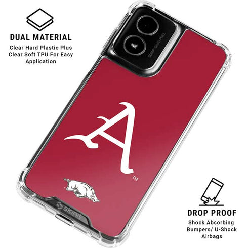 University of Arkansas-Fayetteville A Red Moto G Power 5G (2024) Clear Case