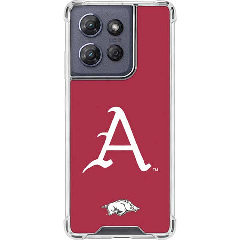 University of Arkansas-Fayetteville A Red Moto G Power 5G (2025) Clear Case
