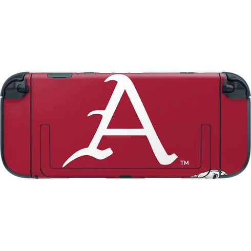 University of Arkansas-Fayetteville A Red Nintendo Switch 2 (2025) with Joy-Con Skin