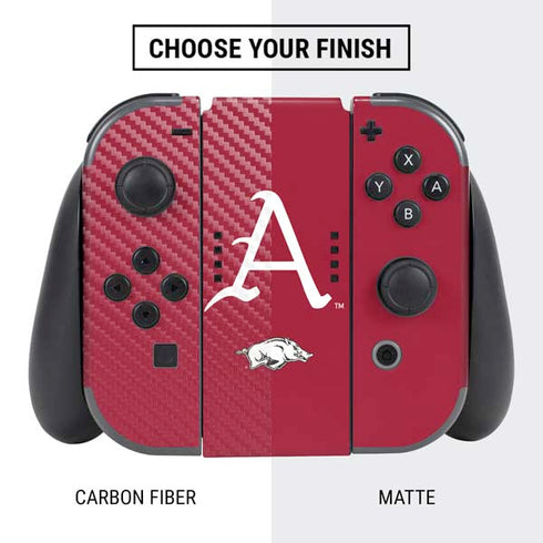 University of Arkansas-Fayetteville A Red Nintendo Switch Bundle Skin