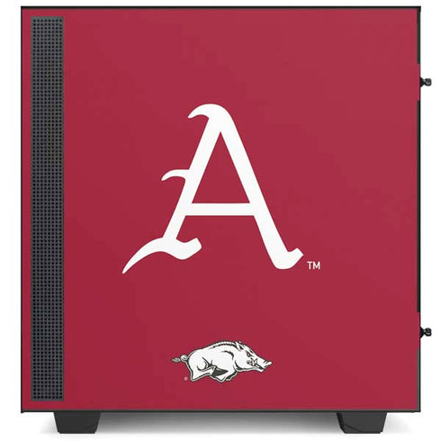 University of Arkansas-Fayetteville A Red NZXT H510 Compact ATX Mid-Tower Case Skin