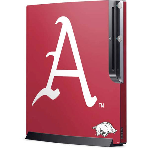 University of Arkansas-Fayetteville A Red Playstation 3 & PS3 Slim Skin