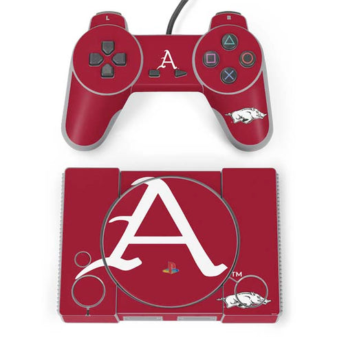 University of Arkansas-Fayetteville A Red PlayStation Classic Bundle Skin