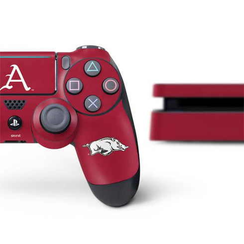 University of Arkansas-Fayetteville A Red PS4 Slim Bundle Skin